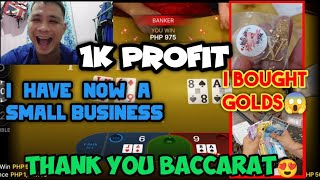 PLAYING 2mins. AND EARN 1K PROFIT💵💵 & I HAVE A SMALL BUSINESS NOW, THANK YOU BACCARAT😍😍 #22fun