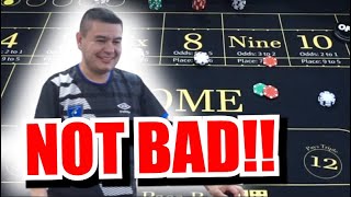 🔥NOT BAD!!🔥 30 Roll Craps Challenge – WIN BIG or BUST #256