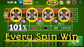 101% Every Spin Win❤❤|| Roulette Strategy To Win|| Roulette