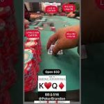 KQ o – never – #pokerbrandon #poker #povpoker #aa #kk #pokerstrategy #qq #jj #bluff #flop