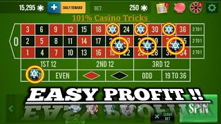 Easy Profit This Roulette Strategy 🌹|| Roulette Strategy To Win || Roulette