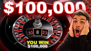 WINNING $100,000 ON ROULETTE!!!