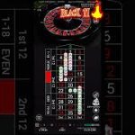 Big win BLACK 11 roulette strategy #shorts