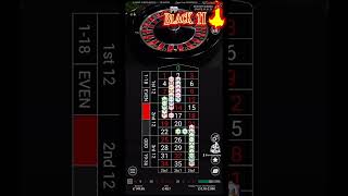 Big win BLACK 11 roulette strategy #shorts