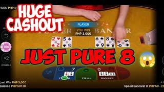 BACCARAT | HUGE PAY-OUT USING THE PATTERN IN 8 & TIE IN 9 💵💵💸 | GREEDY STYLE OF PLAY