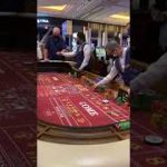 The shooter rolls a 9  🎲  ACTION view Palazzo Resort craps table Las Vegas