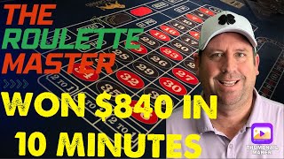 HOW I WON $840 IN 10 MINUTES PLAYING NEW ROULETTE SYSTEM #win #lasvegas #roulettestrategy #xrp #