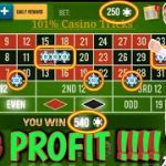 Roulette Big Profit Strategy 🌹|| Roulette Strategy To Win || Roulette Tricks