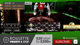 How to win at roulette with Ian: No.1 | Various betting strategies £20 start #rouletteprofitandstop