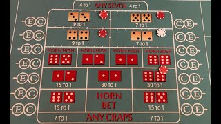CRAPS CASINO THE HORN BET #SHORTS #CRAPS #DICE #texascrapsshooters #LEARNINGCRAPS #LEARNINGDICE