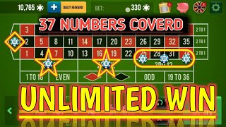 37 Numbers Cover Unlimited Win Trick🌹|| Roulette Strategy To Win || Roulette Tricks