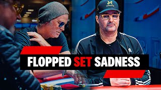 Recreational player has HELLMUTH talking to himself in $69,000 pot ♠ Live at the Bike!