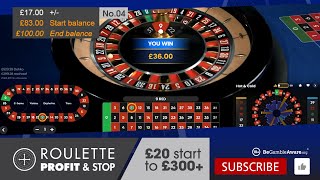 How to win at roulette with Ian: No.4 | Various betting strategies £20 start #rouletteprofitandstop