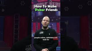 Making FRIENDS in POKER Around The WORLD! #shorts