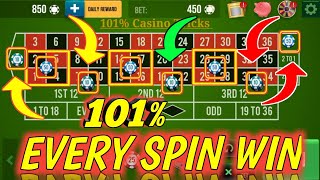 101% Every Spin Win 👌|| Roulette Strategy To Win || Roulette