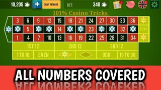 All Numbers Covered Roulette🌹🌹 || Roulette Strategy To Win || Roulette