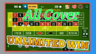 All Cover Unlimited Win || Roulette Strategy To Win || Roulette