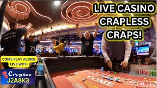 Live Crapless Craps inside the Sahara Las Vegas Casino!