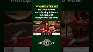 Winning made easy: 5 consecutive wins with our Automated Baccarat System! #shorts