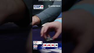 Could You Fold A Flush On THIS Board?! | EPT Paris 2023 | #Shorts