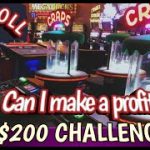 BUBBLE CRAPS FUN!!! – $200 CHALLENGE! 40 – Can I make a profit?  Live Casino Craps