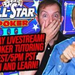 🔴 LIVE Video Poker Tutoring! Learn To Play With The Jackpot Gents!