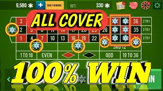 ALL COVER 100% WIN STRATEGY 🌹|| Roulette Strategy To Win || Roulette Tricks