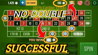 No Double Successful Roulette Strategy 🌹|| Roulette Strategy To Win || Roulette