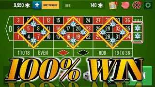 100% Win Strategy || Roulette Strategy To Win || Roulette Tricks