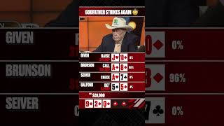 Doyle Brunson flops the NUTS 🥜 #thebiggame #brunson