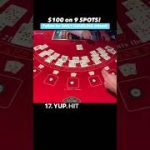 I PUT $100 ON EVERY SPOT AT THE BLACKJACK TABLE! #blackjack #gambling #cruiseship