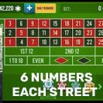 ROULETTE STRATEGY – $ 600 only two SPINS 😃 – 6 streets + 6 numbers