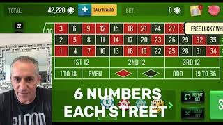 ROULETTE STRATEGY – $ 600 only two SPINS 😃 – 6 streets + 6 numbers
