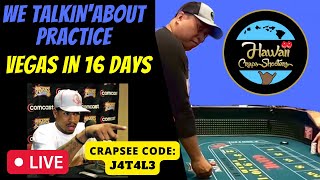 Vegas in 16 days! Toss and Strategy Practice with a $1000 Bankroll. Crapsee Code: J4T4L3