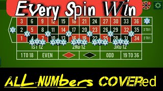 Every Spin Win 🤨|| All Numbers Covered || Roulette Strategy To Win || Roulette Tricks