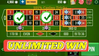 Roulette Unlimited Win Trick 🤔|| Roulette Strategy To Win || Roulette