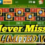 NEVER MISS Unlimited Win Strategy🌹 || Roulette Strategy To Win || Roulette