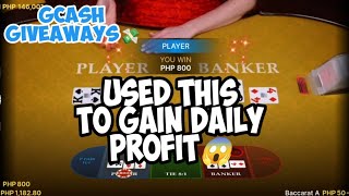 BACCARAT | I JUST USED THIS PATTERN AND I GAIN DAILY PROFITS💵💸 | GCASH GIVEAWAYS description box👇👇