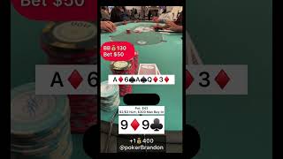 99 o – hero – #pokerbrandon #poker #pokerstrategy  #pokerreels #pokertips #AA  #bluff #aces #Kk