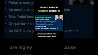 The Phil Hellmuth QUITTING Strategy 😅