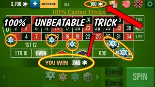 100% UNBEATABLE TRICK 🤨 || Roulette Strategy To Win || Roulette