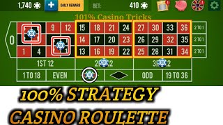 100% Strategy Casino Roulette 🌹 || Roulette Strategy To Win || Roulette