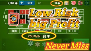 Low Risk Big Profit Roulette Best Trick 🌹🌹 || Roulette Strategy To Win || Roulette