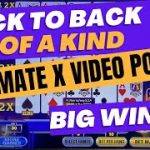 Video Poker Wins and Jackpots on Ultimate X Poker | Strategy gets back to back 4 of a kinds