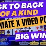 Video Poker Wins and Jackpots on Ultimate X Poker | Strategy gets back to back 4 of a kinds