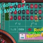 Super low bank roll $100 dollars Roulette strategy to win Roulette Nation 🤑💰🤑