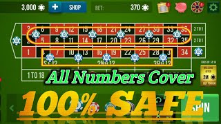 All Numbers Cover 100% Safe 🤔 || Roulette Strategy To Win || Roulette Tricks