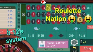 Awesome winning Roulette strategy gameplay | Roulette Nation 🤑💰🤑