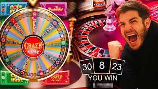 High Stakes And Massive Wins On Crazy Time & Roulette!!!