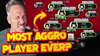 Playing Against The MOST AGGRESSIVE Player | Every Hand Revealed Part 2